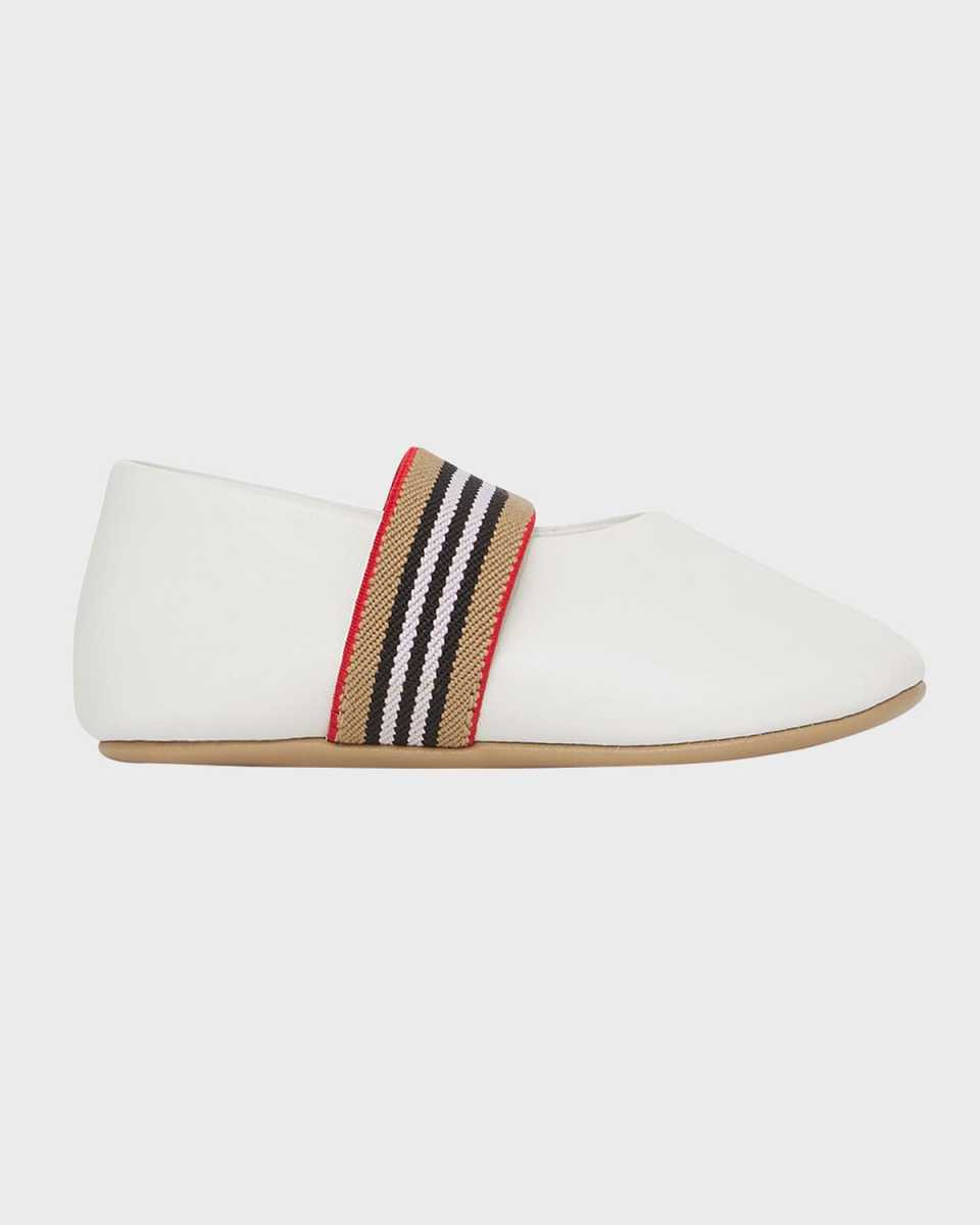 Girl's Icon Stripe Classic Flats,